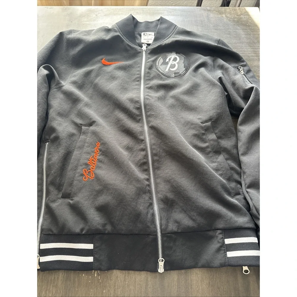 Baltimore Orioles MLB Authentic City Connect Nike Dugout Jacket Mens Small $179